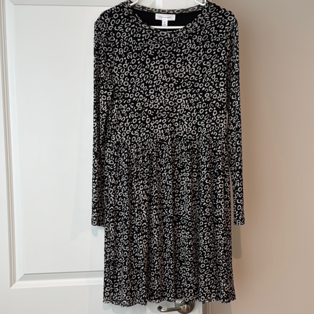 Popsugar Dress Black & White Patterned